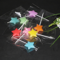 Wholesale Outlet Quality Seven Colorful Pentagram Stars Candle Cute Star 100 Hitch Birthday Cake Candle