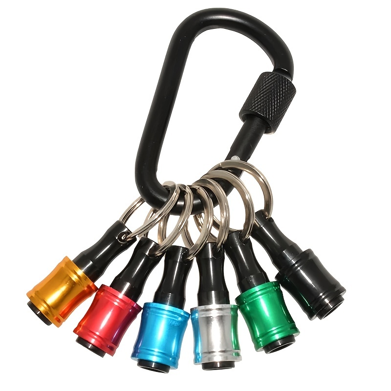 7pc Colour key buckle quick-change connecting rod 1 4 hexagonal handle batch head quick off sleeve conversion lever suit tool piece-Taobao