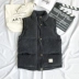 Áo len nam mùa đông 2018 vest vest nam cộng với áo phao rộng cỡ lớn béo tay thể thao phiên bản Hàn Quốc của quần áo nam triều áo vest nam tuổi 50 Áo vest cotton