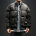 Fat boy Phiên bản Hàn Quốc của mùa đông nam dày cotton chất béo cộng với chất béo cỡ lớn cotton ngắn áo khoác giản dị 90-230 kg áo khoác bomber bóng chày Đồng phục bóng chày