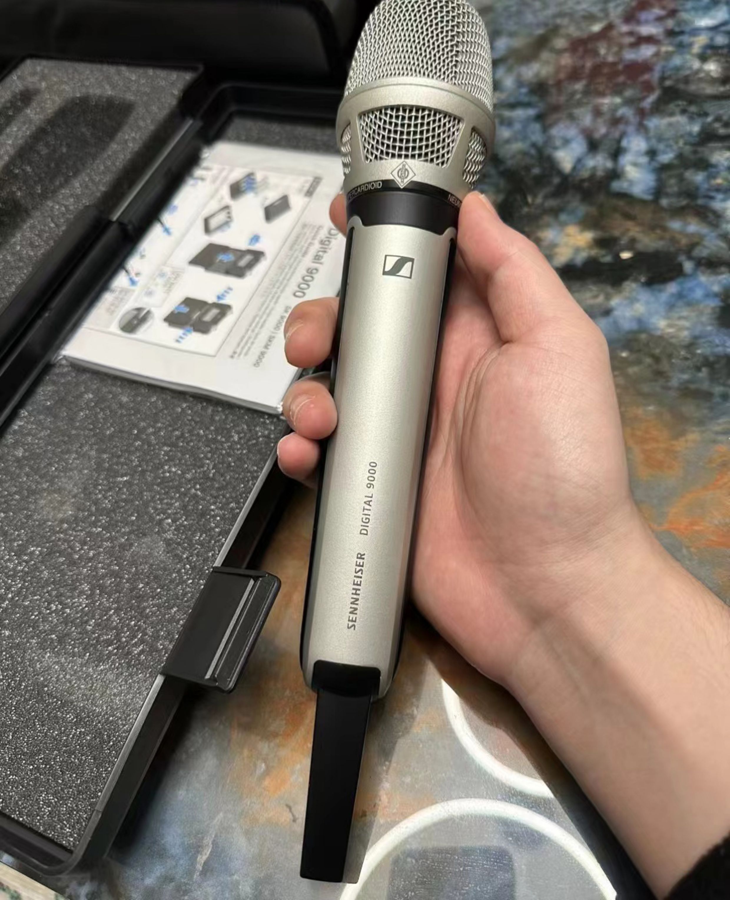 森海塞尔skm9000-EM6000-KK205高端手持无线直播录音电容麦话筒
