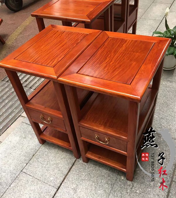 Red Wood Tea Table Big Fruit Purple Sandalwood Tea Water Rack Corner A Few Beds Myanmar Flowers Pear Chinese Red Wood Furniture Shelf