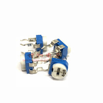 Blue and white horizontal adjustable resistor WH06-2 RM065 resistance 200K-204 lanbai horizontal adjustable potentiometer