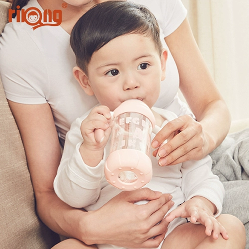 日康 Бутылочка для кормления для новорожденных, детское стеклянное моющее средство для бутылочек, широкое горлышко