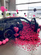 Simulated flower waterfall flower table flower birthday decoration wedding wedding internet celebrity wedding room fake flower scene floral flower arrangement