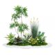 Simulated green plant landscaping combination shopping mall window indoor potted landscape plant landscaping layout decorative ornaments fake tree
