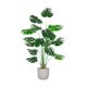 Simulated Green Plant Monstera Deliciosa Classy Accessible Luxury Living Room Plant Potted Scandinavian Style Artificial Tree Interior Decoration Landscape Ornaments