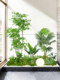 Simulated Green Plant Landscaping Combination Window Decoration Fake Plant Landscape Landscaping Courtyard Layout Entrance Indoor Atmosphere Tree