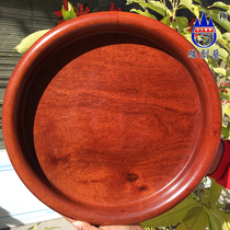 Red Wood Fruit Pan Myanmar Flowers Pear Solid Wood Containing Disc One Figure 1 Figure 35cm Tea Cup Plate Whole Wood Process Pendulum