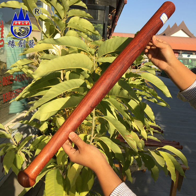 Mahogany baseball bat Myanmar pear solid wood self-defense stick One thing one picture whole wood vehicle defense martial arts stick
