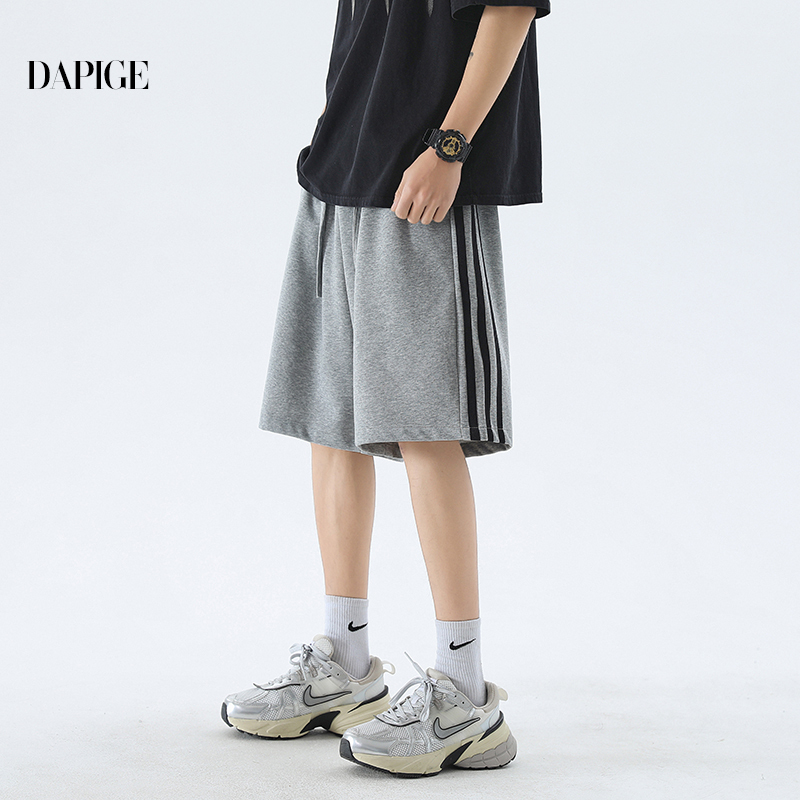 Dapige Men's Summer Breathable Loose Straight-Leg American Style Trendy Five-Point Large Size Versatile Casual Sports Basketball Shorts