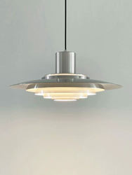 Danish Designer P376 Flying Saucer Restaurant Chandelier Modern Minimalist Nordic Aluminum Dining Room Multi-Layer Dining Table Bar Lamp