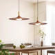 Walnut color restaurant chandelier in antique style iron art