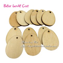 50 wooden Easter egg hangtag graduation season festival party hanging ornaments decoration handwritten graffiti