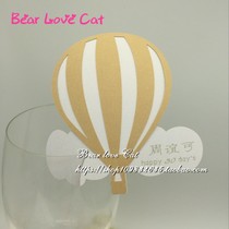 50 creative balloon birthday party wine wine card baby full moon wine seat card decoration name card