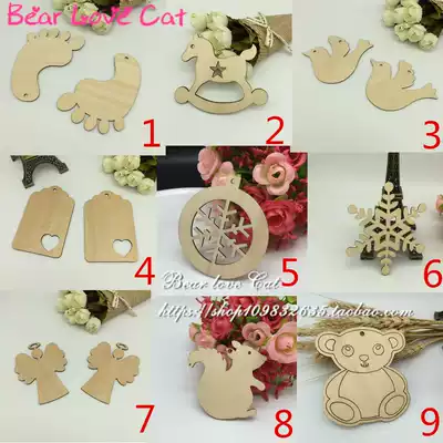 Creative multiple wooden tag laser cutting lettering custom wish card 50