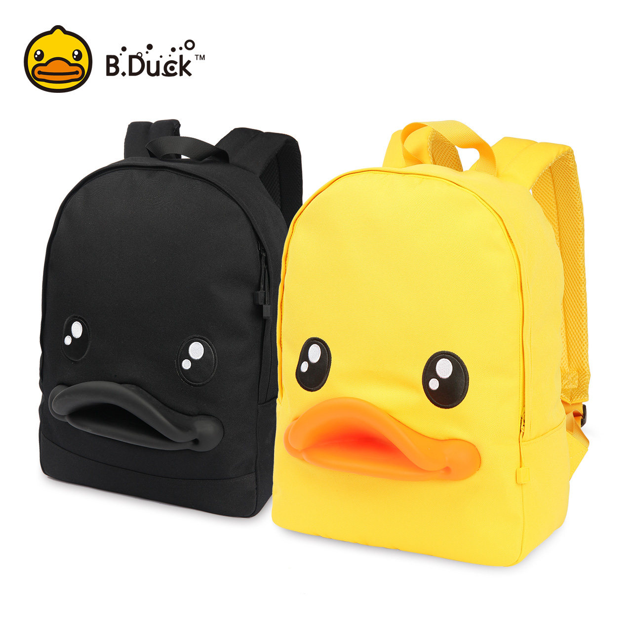 [USD 158.77] B Duck small yellow duck cartoon schoolbag cute 3D duck