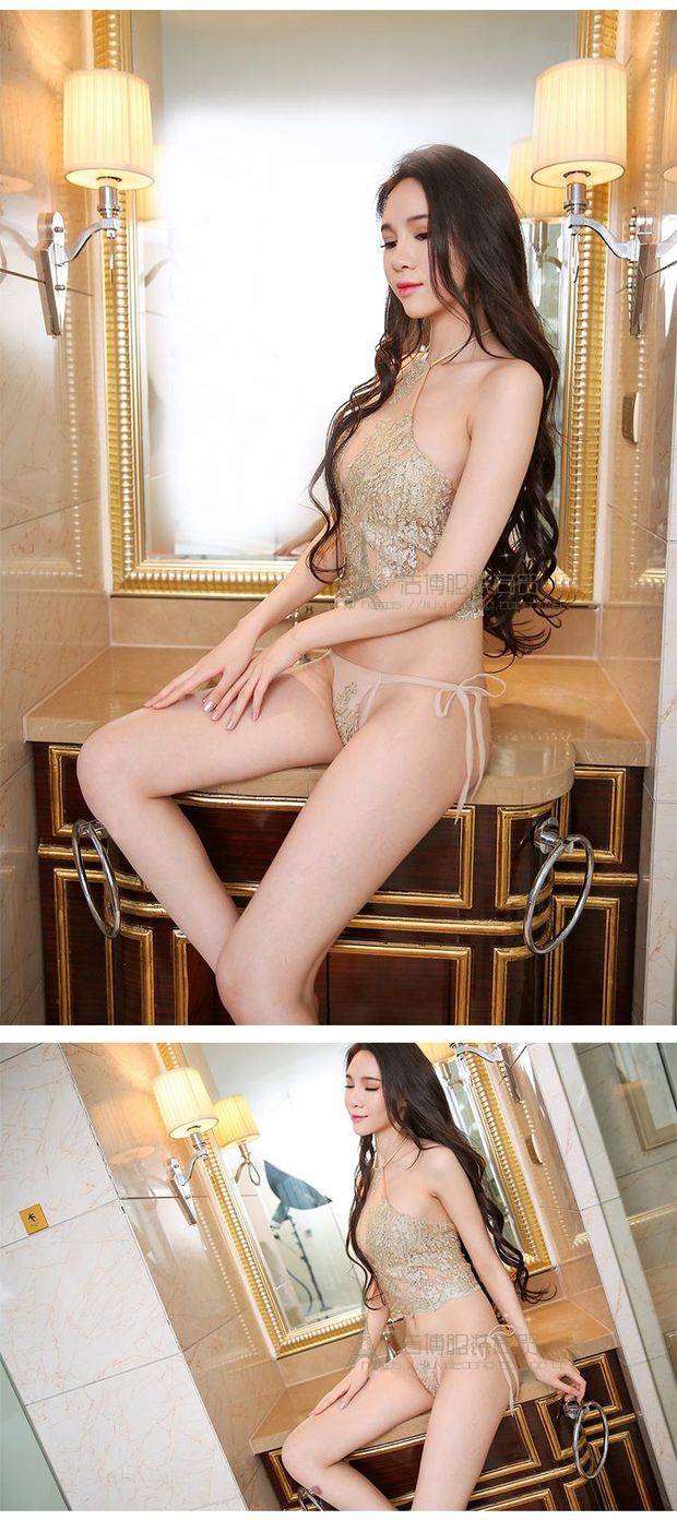Sexy thêu tạp dề đồ ngủ nữ bộ đồ lót người lớn gợi cảm vô cùng quyến rũ Sao cổ tòa trong suốt yếm ngủ sexy