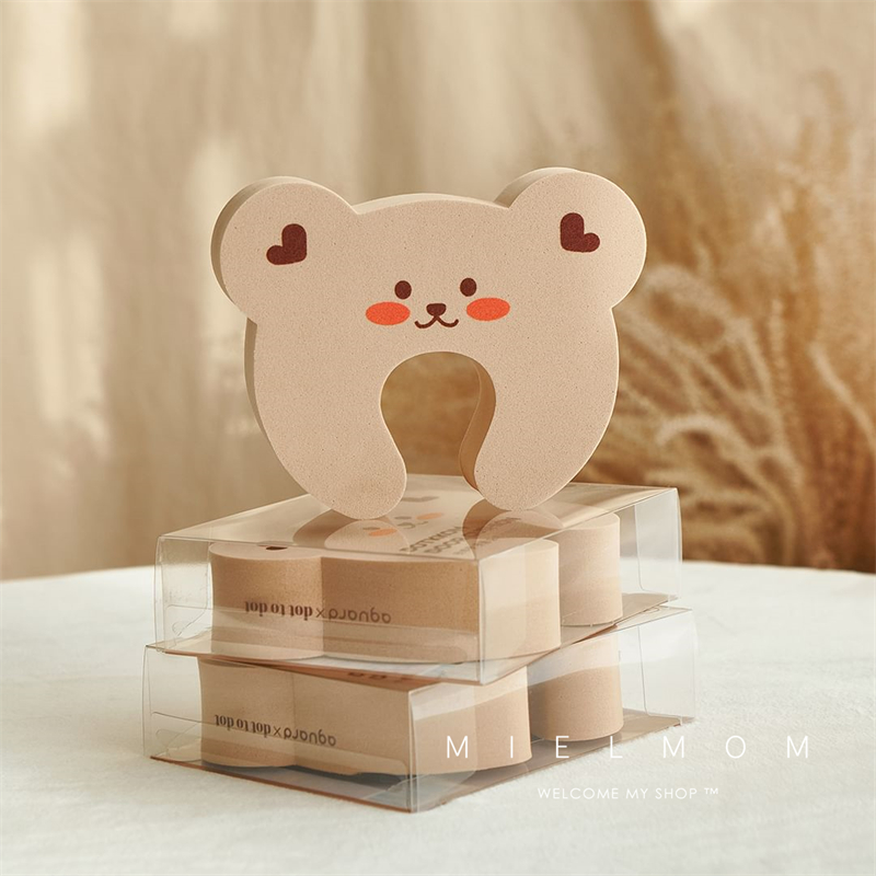 South Korea Ins anti-clip children door cartoon Little Bear Baby safety door stopper anti-door Kanter bedroom anti-bump door-Taobao