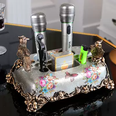 European creative desktop microphone stand KTV night show wireless multi-function microphone microphone platform ornaments