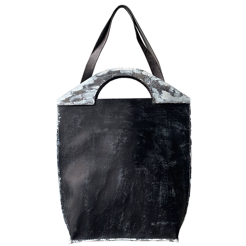 Нишевая сумка, дизайнерская модная черно-белая легкая роскошная сумка в стиле ретро, ​​сумка на плечо из кожи растительного дубления ручной работы