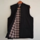 Áo khoác cotton nam, áo ấm bằng vải thô, áo vest trung niên màu xanh lá cây, có chần, bộ đồ Tang, dày, đồng phục dân tộc, mùa thu đông áo khoác không tay