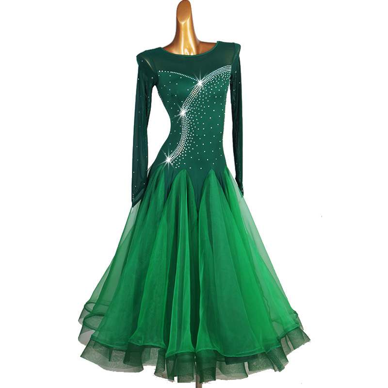 Yao Yun 2020 new national standard modern dance costumes show dress social dance waltz dress
