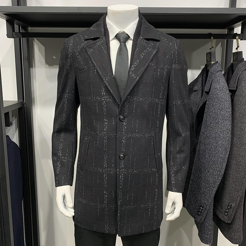 ABE line Lower special cabinet Brand Winter wool What to do with a long version of the long version of the scarf collar Leisure Jacket Thicken