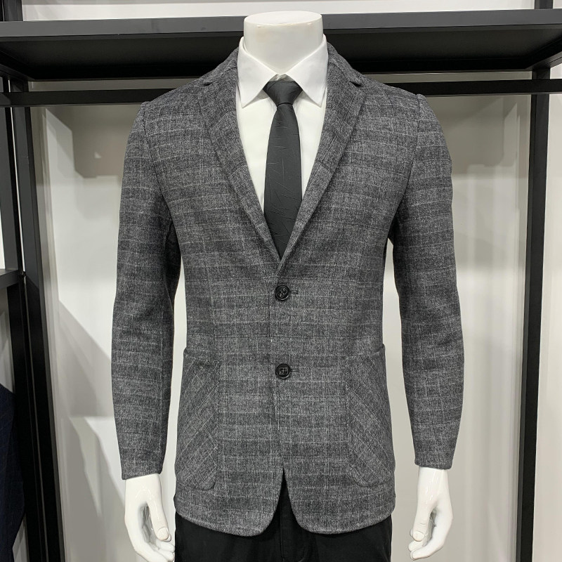 ABE Special Cabinet Brands Casual Suit Jacket Men's Fall New Plaid Wool for a double face and a suit for men