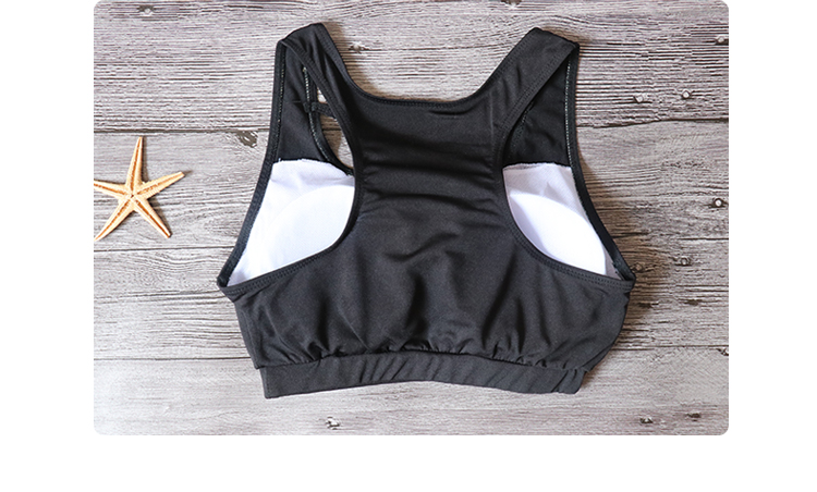 Chia góc phẳng ngực nhỏ thu thập bảo thủ bìa bụng slim sinh viên Hàn Quốc bikini ba mảnh suối nước nóng tắm phù hợp với phụ nữ bikini 2 mảnh màu trắng