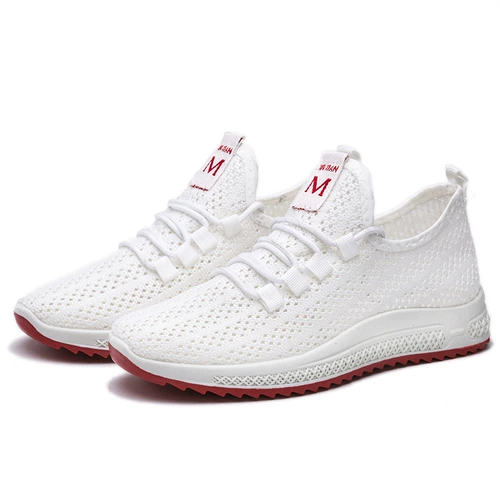 Слипоны для отдыха, рабочая танцующая нескользящая спортивная обувь для матери, мягкая подошва