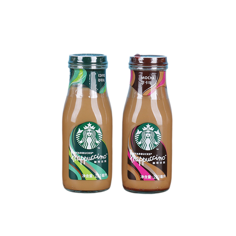 Starbucks Coffee Frappuccino Mocha Flavor 281ml*12 Bottles of Coffee-Flavored Ready-To-Drink Office Leisure Glass Bottle Beverage