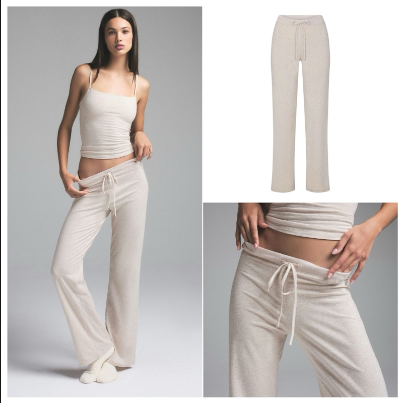 Official Genuine Skims Kardashian Cotton Jersey Soft and Comfortable Cotton Loose Straight Drawstring Pants Official Genuine Skims Kardashian Cotton Jersey Soft and Comfortable Cotton Loose Straight Drawstring Pants