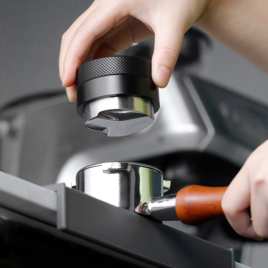 Stainless Steel Tamper Three-Blade Gravity Distributor 51mm 53mm Macaron Tamper 58mm Coffee Tamper Stand