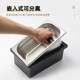 Stainless Steel Coffee Grounds Knock Box, Thickened, Detachable, Square, for Home Use, Italian Style, Commercial Bar Counter Knock Box