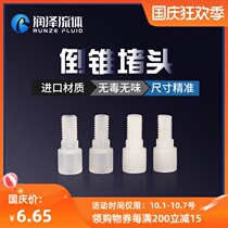 (Runze) PP PTFE inverted cone plug external thread Connector Ferrule plug solenoid valve Plug 1 4-28UNF