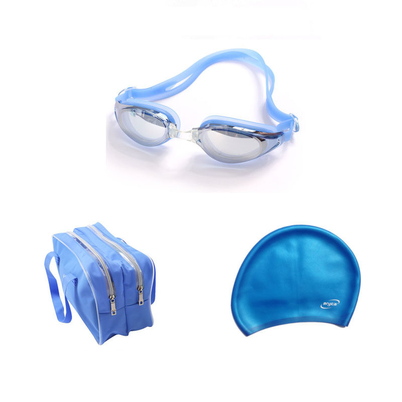 Swimming Gear Package Swimming Goggles Dry And Wet Separation Bag Waterproof Silicone Swimming Cap Men And Women Universal Anti-Fog Swimming Glasses