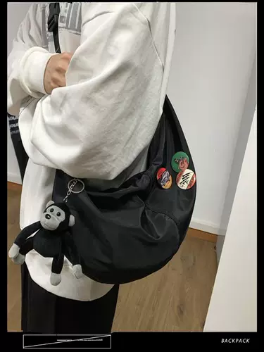 Водонепроницаемая универсальная черная нейлоновая сумка через плечо