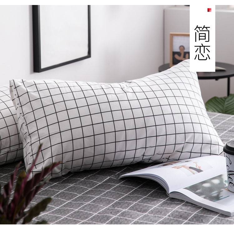 gối bông một cặp được nạp 100% in bông gối ký túc xá đơn gối bìa 48x74cm - Gối trường hợp gối chống trào ngược babymoov