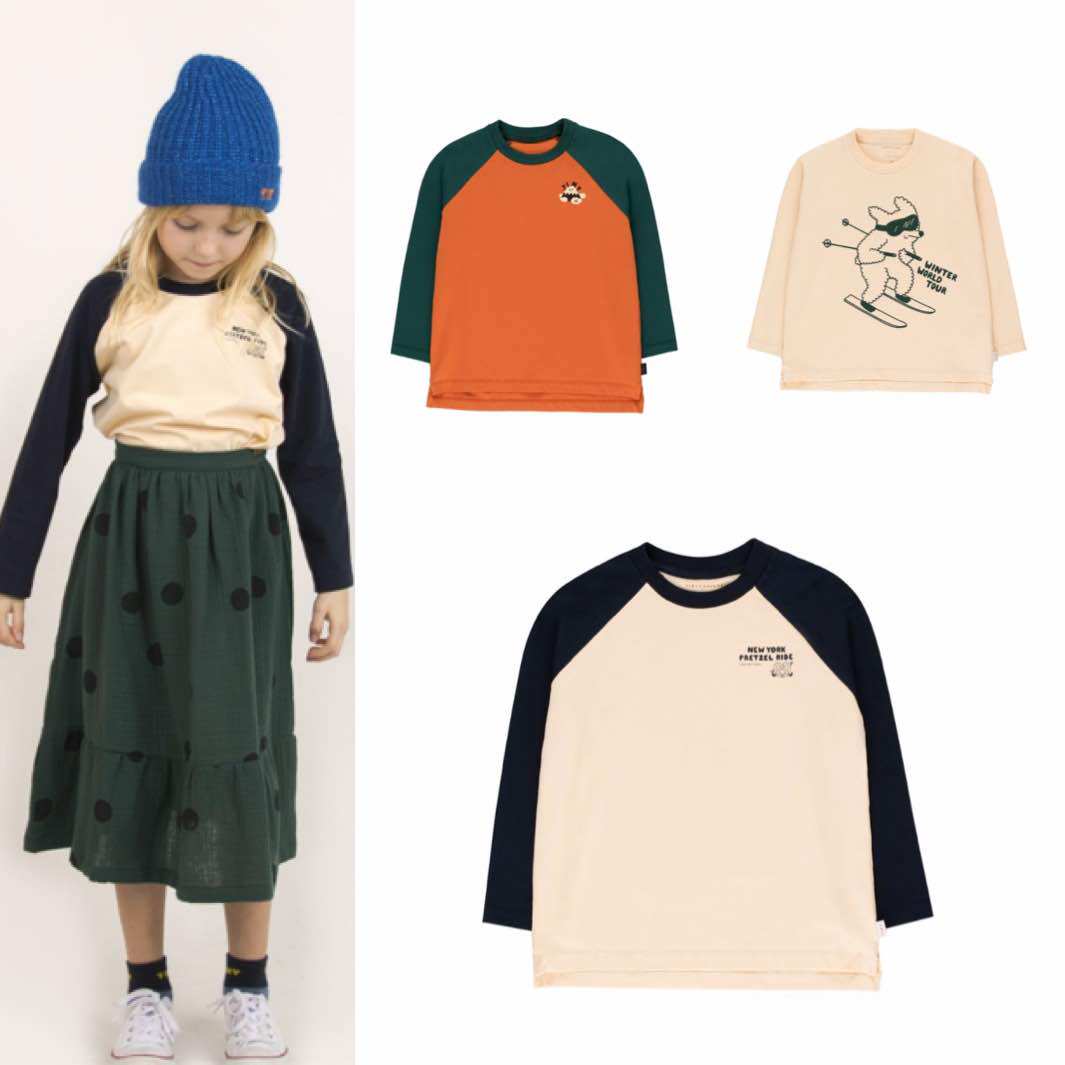 Spot Tinycottons 20 Autumn Winter New Products Children Long Sleeve T-shirt