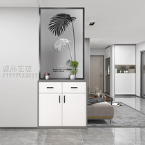 Art glass custom entry entrance shoe cabinet living room double-sided screen partition frosted tempered 2022 successful career