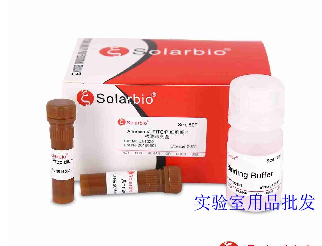 ANNEXIN V- FITC/PI 凋亡检测试剂盒 20T  科研试剂 C 北京索莱宝