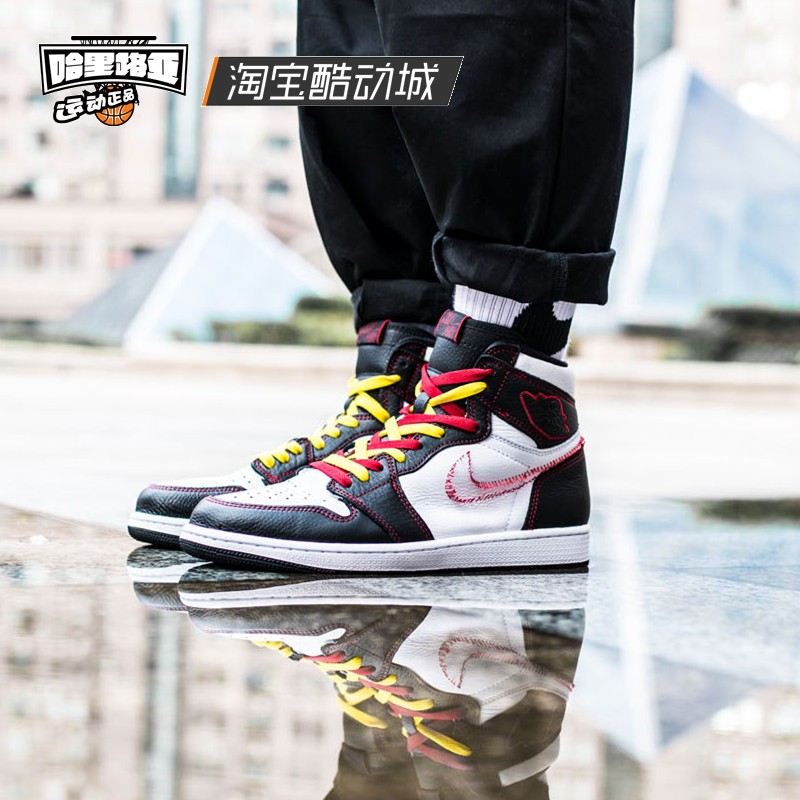Hallelujah Air Jordan 1 OG AJ1 Tháo rời giày bóng rổ màu đen ngón chân đen CD6579-071 - Giày bóng rổ giày thể thao nam biti's