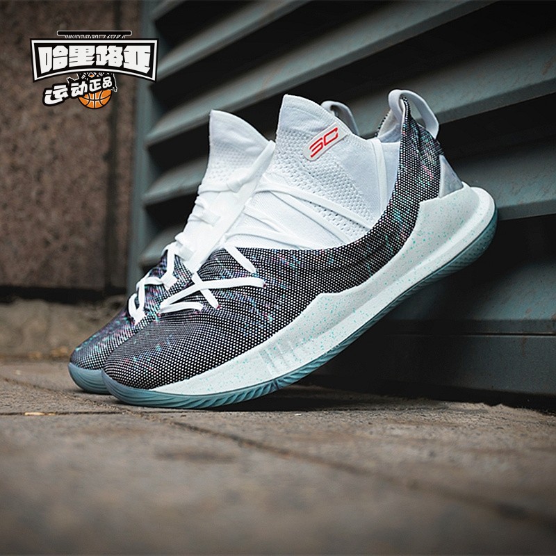 Hallelujah Under Armor Curry 5 Một đôi giày bóng rổ Dema Curry 5 3020657-105 giày thể thao