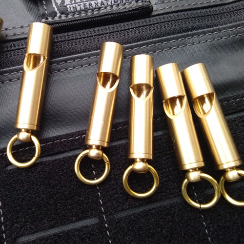 Дорожное медное латунное снаряжение, брелок, свисток, «сделай сам»