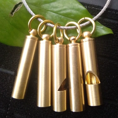 Дорожное медное латунное снаряжение, брелок, свисток, «сделай сам»