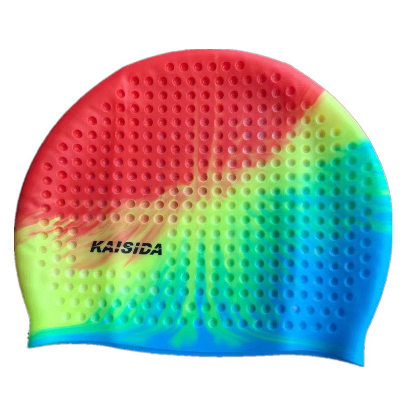 Kethda Swimming Cap Adult Bathing Cap Men And Women Children Universal Large Size Waterproof Anti-Slip Protective Ear Silicone Lady Long Hair