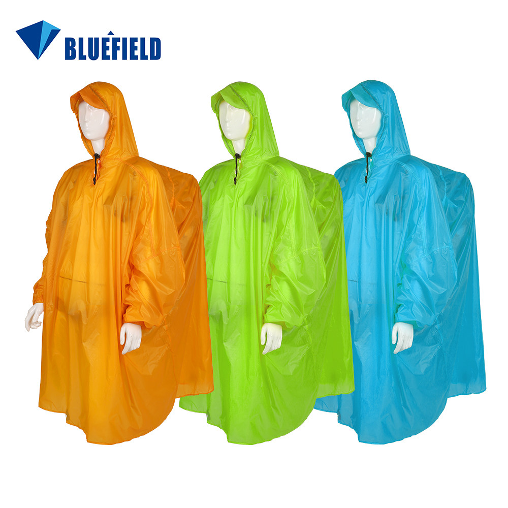 BLUEFIELD Ultralight Hiking Poncho Raincoat