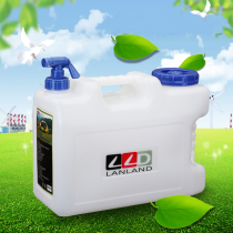 LanLand thick outdoor drinking water bucket self driving tour water storage food grade square bucket car bucket