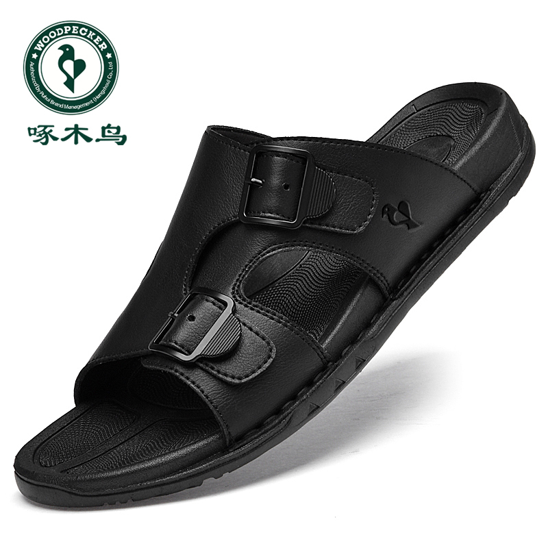 Woodpecker Men's Shoes Summer 2026 New Waterproof Non-Slip Slippers Men's Casual Flip-Flops Men's Soft-Soled Beach Shoes Woodpecker Men's Shoes Summer 2026 New Waterproof Non-Slip Slippers Men's Casual Flip-Flops Men's Soft-Soled Beach Shoes
